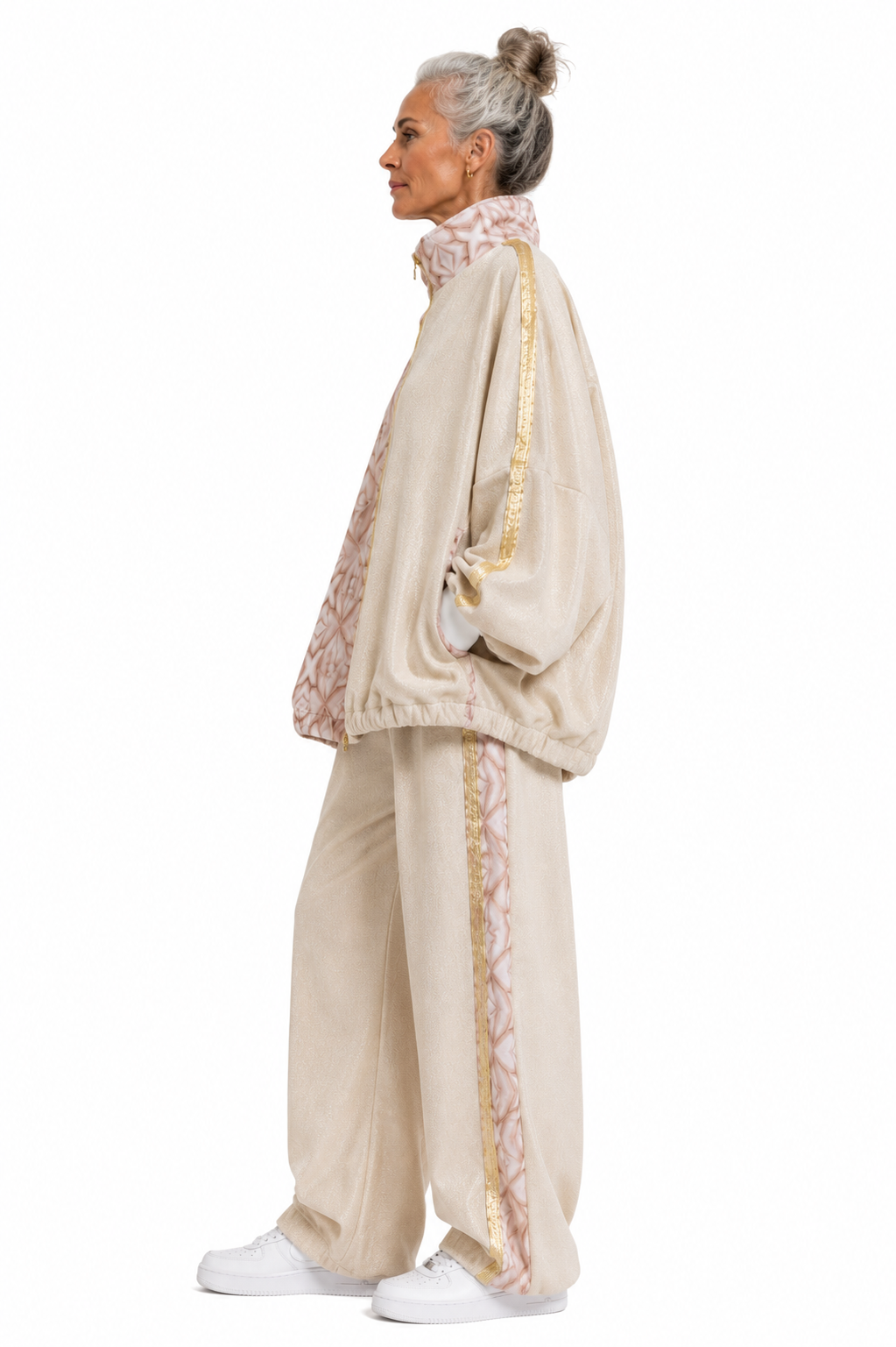 Chaqueta Unisex Oversize Gold Flamingo