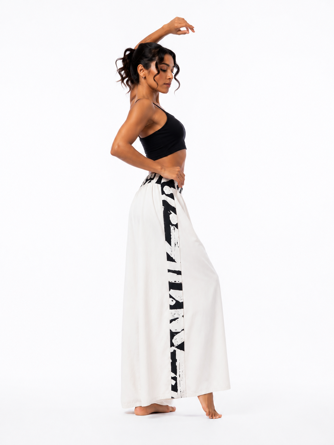 Pantalón Unisex Marfil Urban Calligraphy Grey