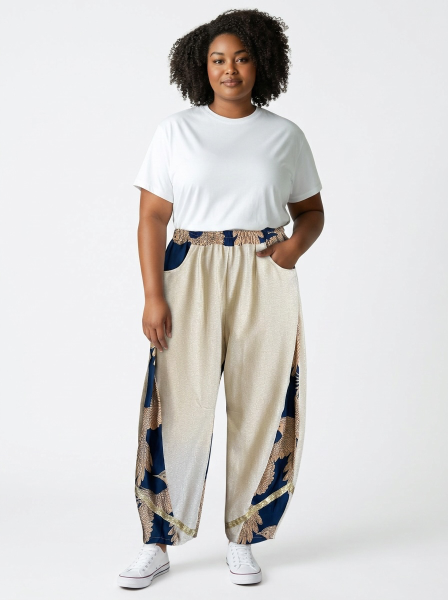 Samurai Baggy Geometrik Cinnamon