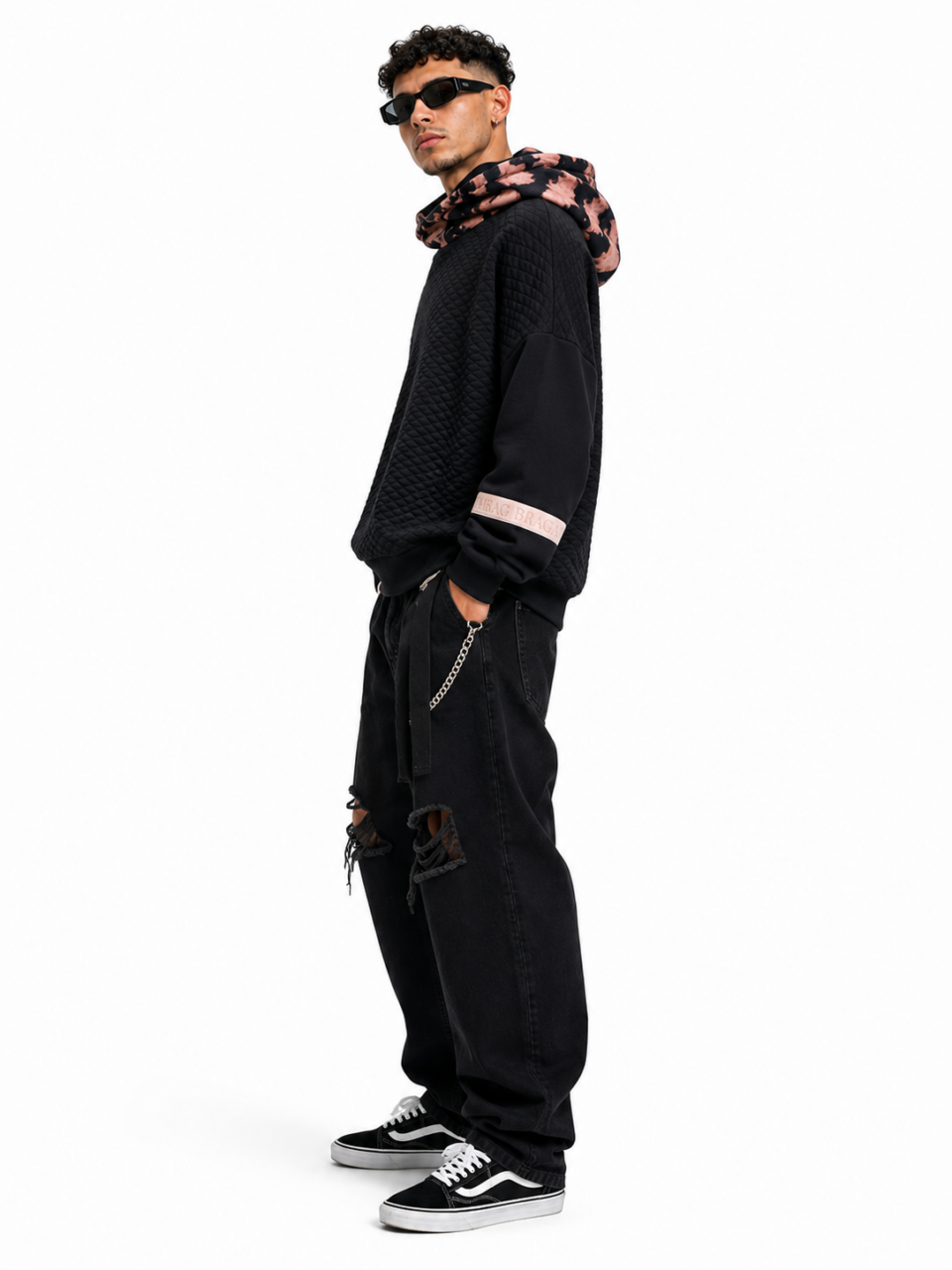 Black Brown Tie Dye