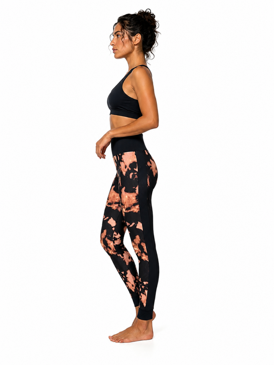 Brown Tie Dye Legging