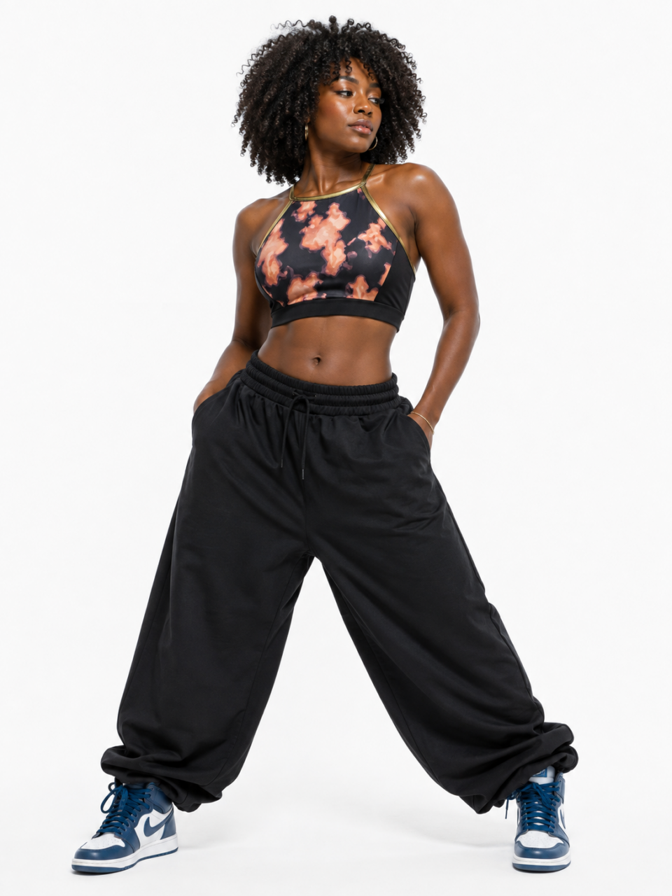 Brown Tie Dye Top