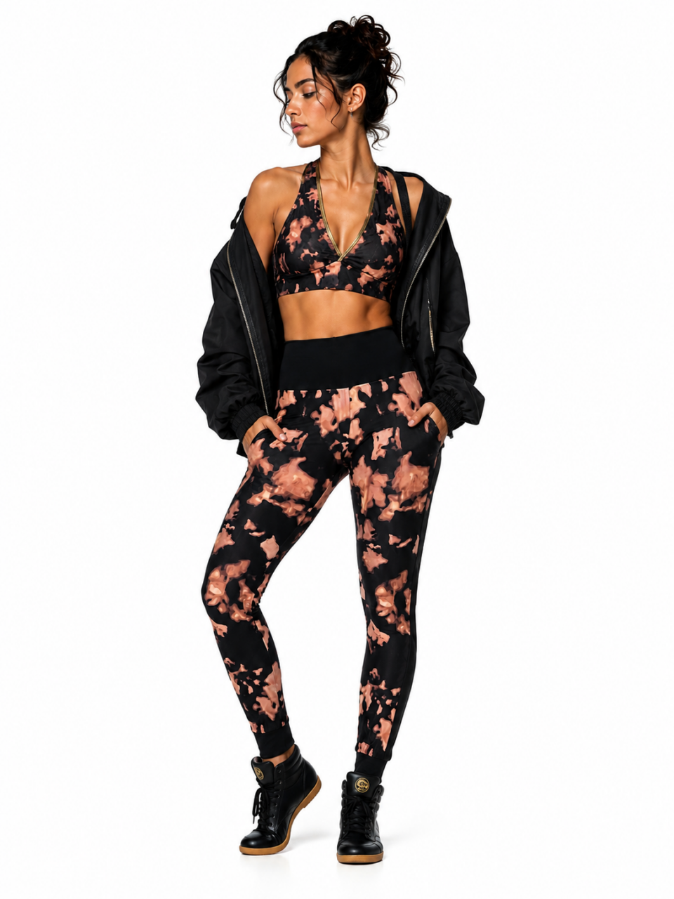 Etnik Brown Tie Dye Set