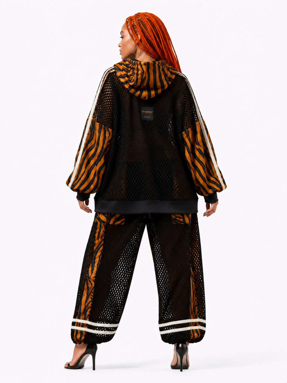 Orange Zebra Mesh Set