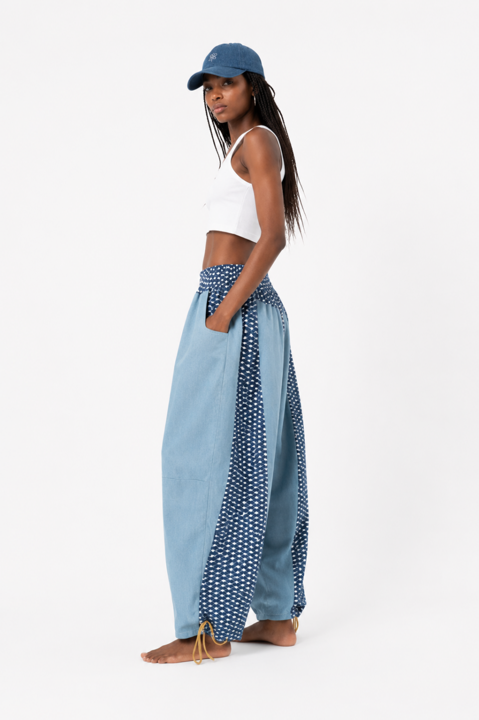 Samurai Baggy Denim Índigo Sky